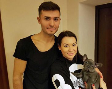 Ida Galich, son amie et son chien