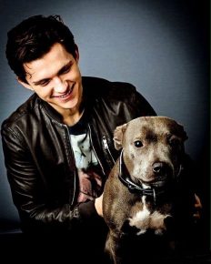 Tom Holland et son chien